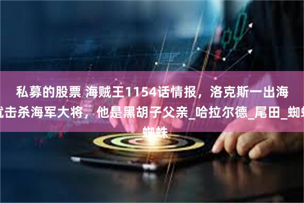 私募的股票 海贼王1154话情报，洛克斯一出海就击杀海军大将，他是黑胡子父亲_哈拉尔德_尾田_蜘蛛