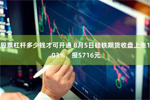 股票杠杆多少钱才可开通 8月5日硅铁期货收盘上涨1.03%，报5716元
